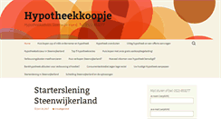 Desktop Screenshot of hypotheekkoopje.nl
